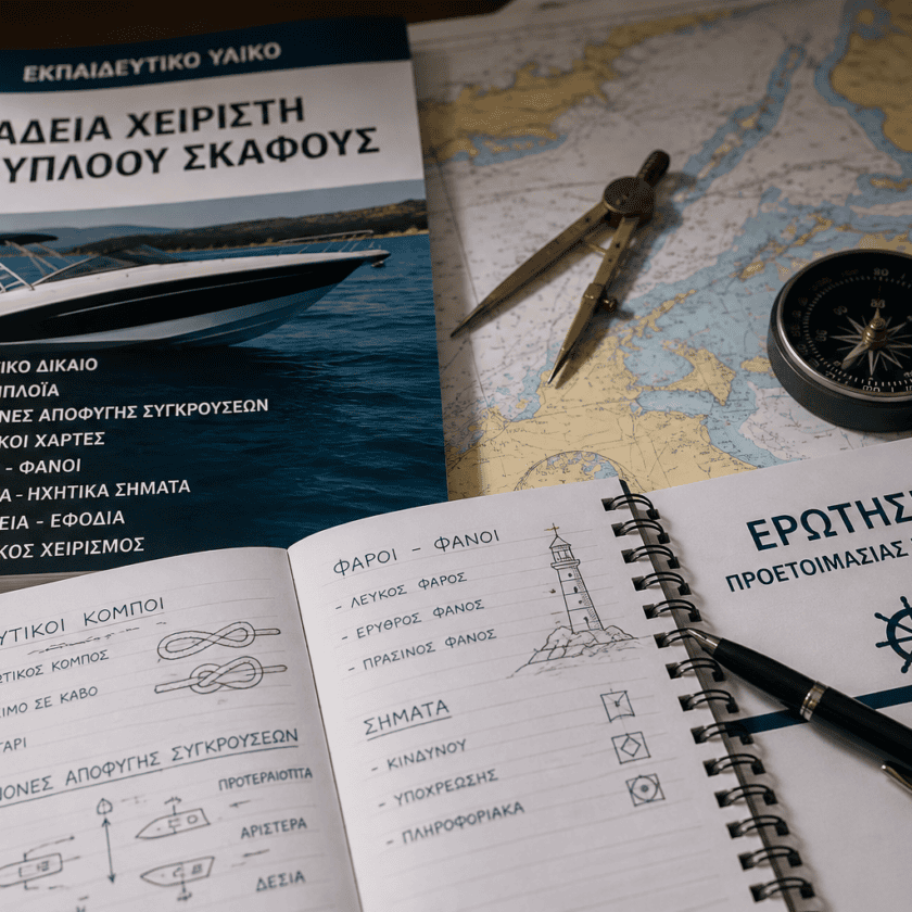 Άδεια ταχυπλόου 2026 – προετοιμασία για εξετάσεις Racing School